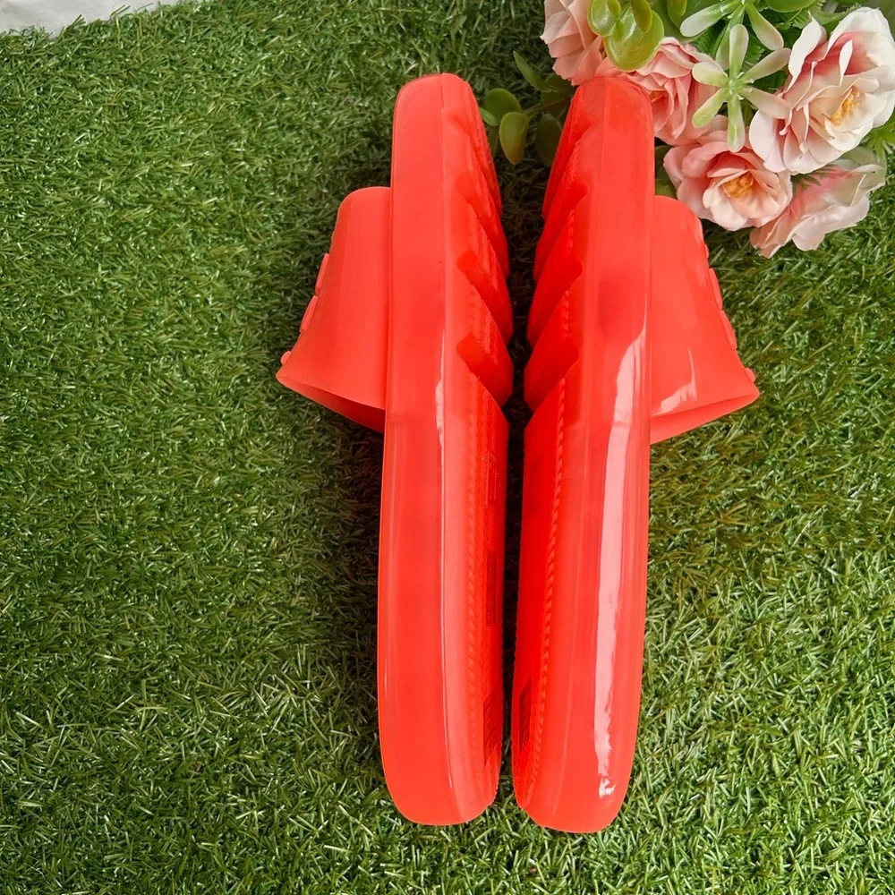 Women’s Coral Slide Sandals - Glossy Jelly Comfort